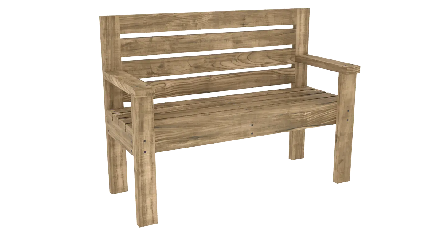 How to Build a Simple 2x4 Outdoor Bench